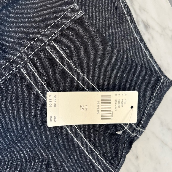 Maeve Downtown Date High-Rise Straight-Leg Jeans dark indigo womens 29 nwt - Picture 9 of 9